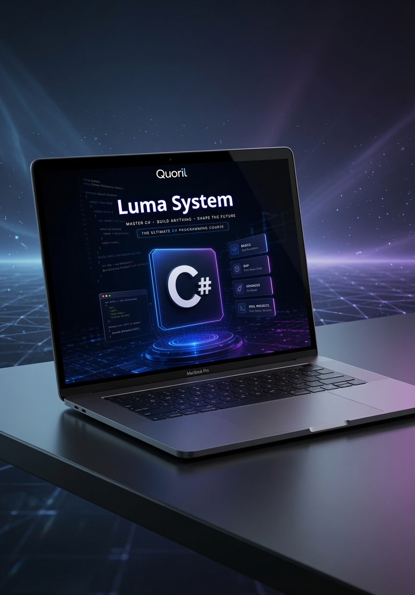 "Luma System"on laptop