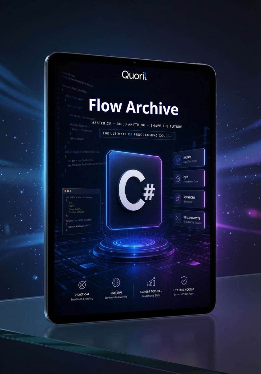 "Flow Archive" on tablet