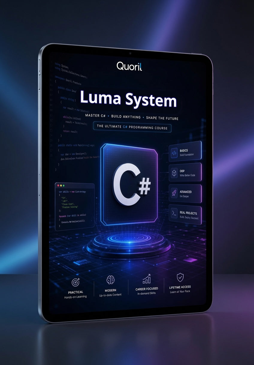 "Luma System" on tablet