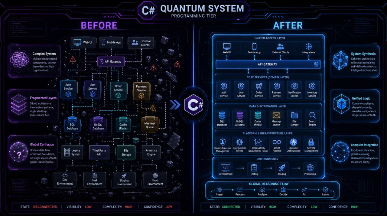 iphographic before/after "Quantum System"