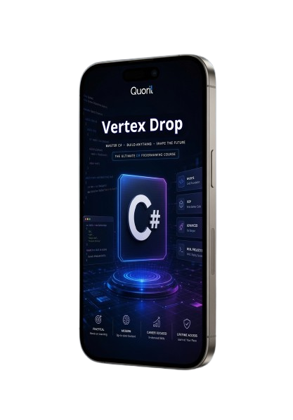 "Vertex Drop" on phone without background
