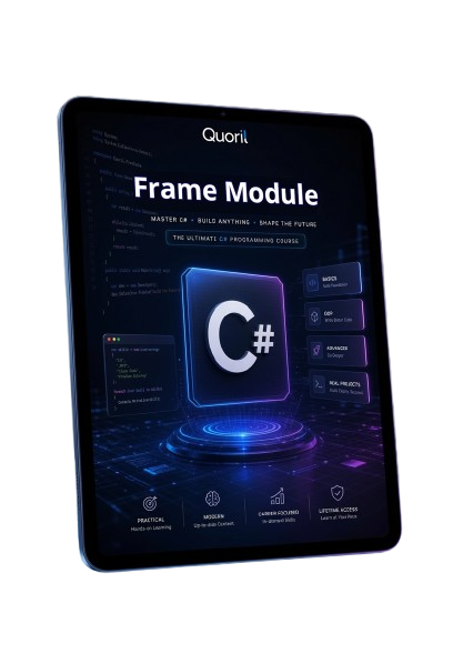 "Frame Module" on tablet without background